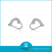 Wholesale Love Silver Earring Jewellery in Stock (E-0062)